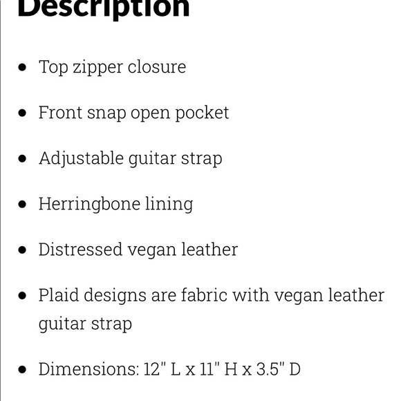 Last one‼️ Faux Fur Saddle guitar strap handbag - zipper closure - Picture 11 of 11